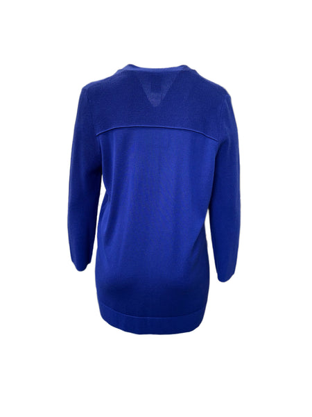 Marina Rinaldi Women's Blue Maiori Open Front Cardigan NWT