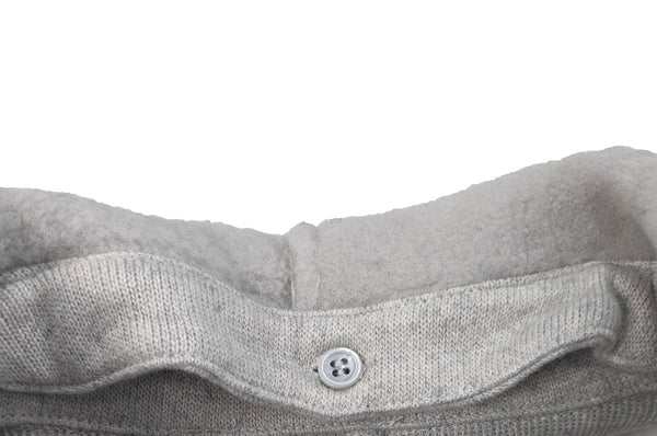 Majestic Filatures Women's Grey Heather Fur Collar Cardigan Size X-Small NWT