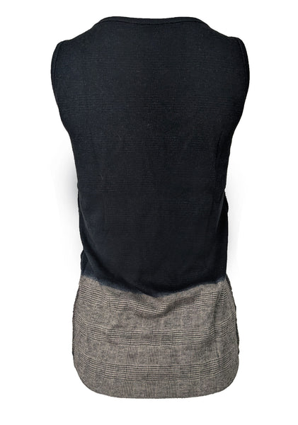 Majestic Filatures Women's Black and Grey Tank Top Size X-Small NWT