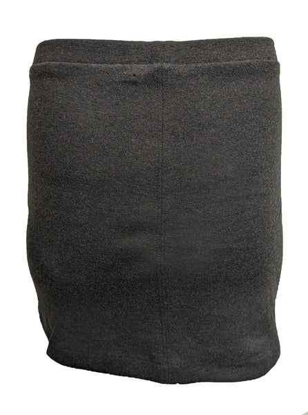 Majestic Filatures Brown Wool Leather Mini Skirt Size X-Small NWT