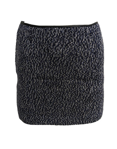 Majestic Filatures Women's Blue Wool Mini Skirt Size X-Small NWT