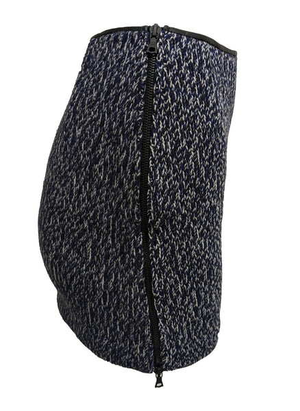 Majestic Filatures Women's Blue Wool Mini Skirt Size X-Small NWT