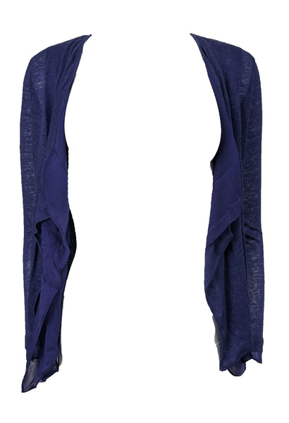 Majestic Filatures Women's Purple Linen Silk Wrap Cardigan Size X-Small NWT
