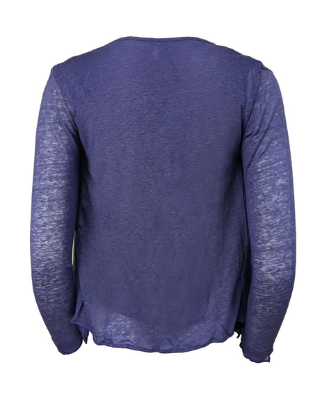 Majestic Filatures Women's Purple Linen Silk Wrap Cardigan Size X-Small NWT