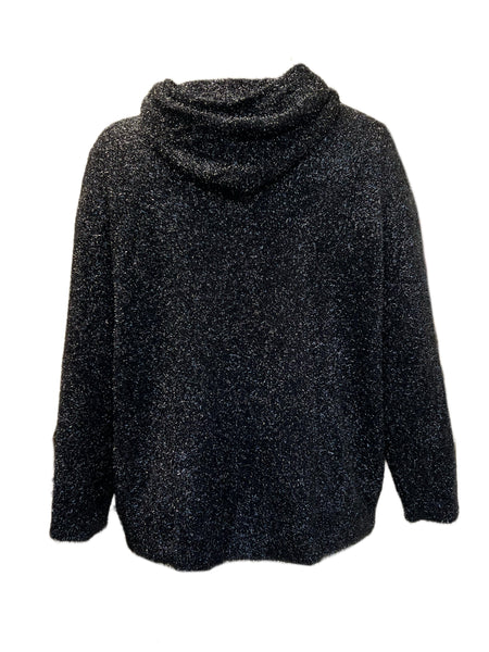 Marina Rinaldi Women's Black Maldive Knitted Cardigan NWT