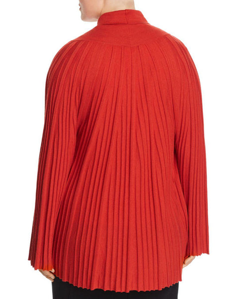 MARINA RINALDI Women's Mammola Pleated Cardigan $395 NWT