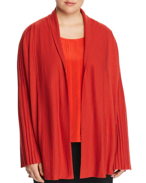 MARINA RINALDI Women's Mammola Pleated Cardigan $395 NWT