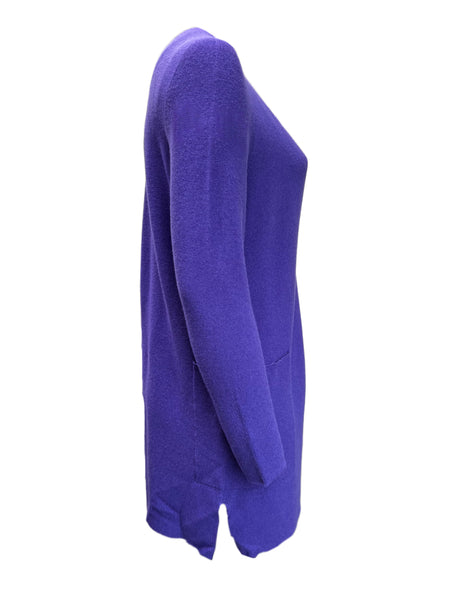 Marina Rinaldi Women's Purple Maori Button Closure Cardigan NWT