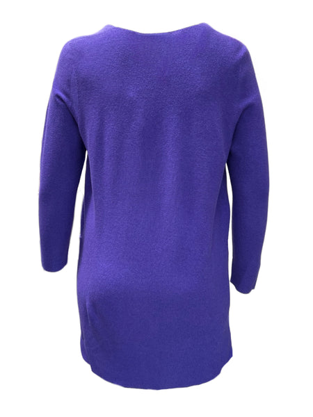 Marina Rinaldi Women's Purple Maori Button Closure Cardigan NWT