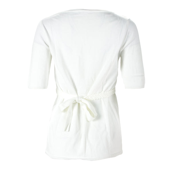 J. LINDEBERG Women's White Margie Cotton Sweater $150 NWT