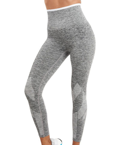 LNDR Women's Grey Marl Six Eight With Stripe Legging #SL619 NWT