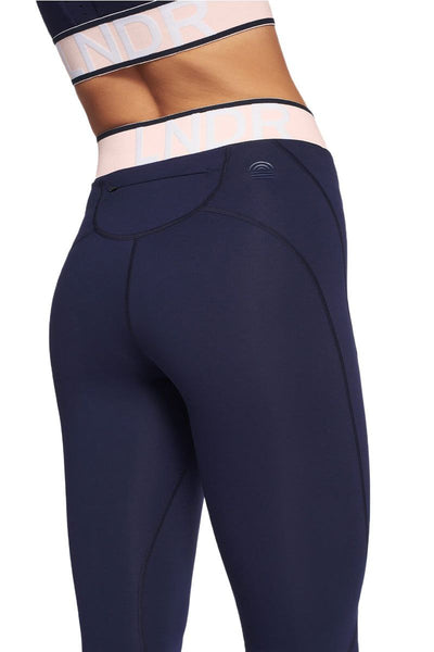 LNDR Women's Navy Marvel High Rise Leggings #AL721 NWT