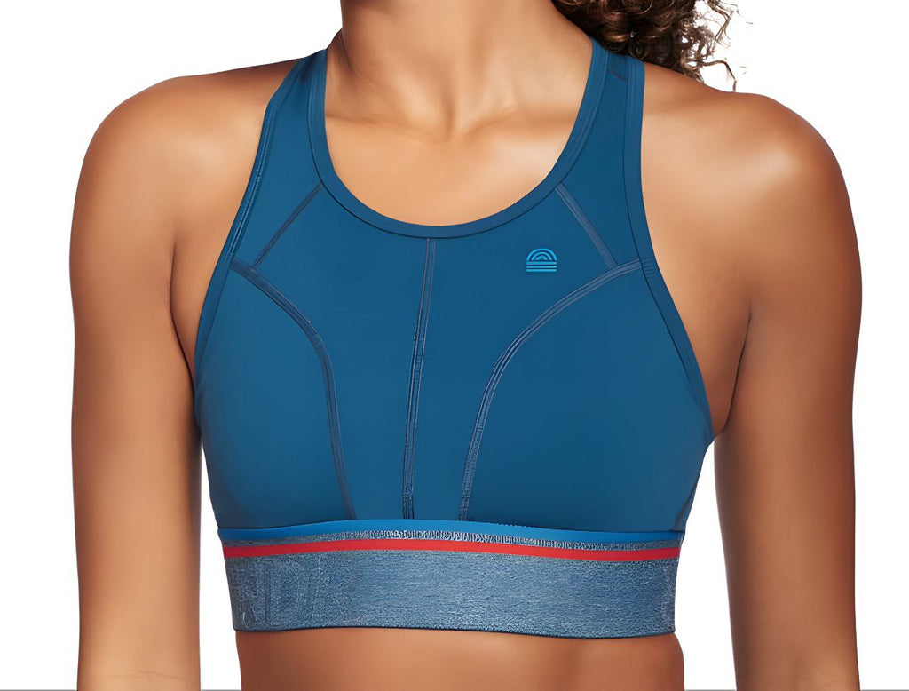 LNDR Women's Petrol Marvel Racerback Sports Bra #AV722 NWT