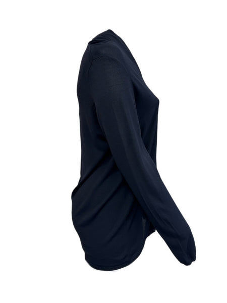 Marina Rinaldi Women's Navy Marzia Knitted Cardigan Size L NWT
