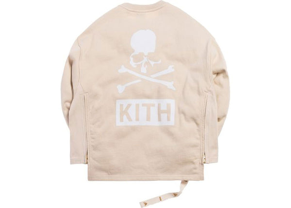 KITH X MASTERMIND WORLD Mens Turtle Dove Crewneck Cargo Sweatshirt KH3398 Small