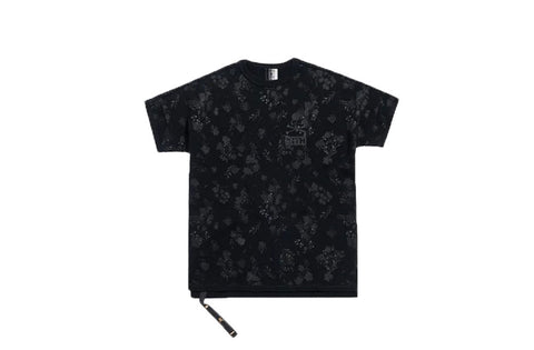 KITH X MASTERMIND WORLD Men's Black Reverse SS Floral Sweater KH3397 NWT