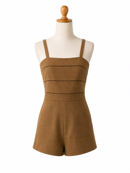 Max Mara Women's Brown Matassa Zipper Closure Jumpsuit NWT