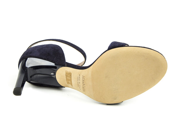 Max Mara Women's Leda Suede Ankle Strap Sandals