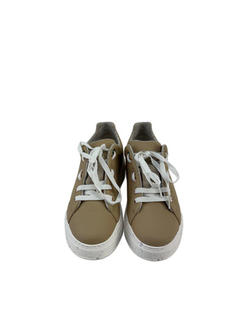 Max Mara Women's Beige Maxigreen Lace-up Closure Sneakers Size 8 NWB