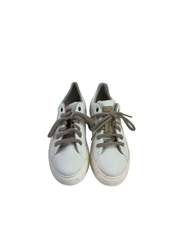 Max Mara Women's White Maxigreen Lace-up Closure Sneakers Size 7 NWB