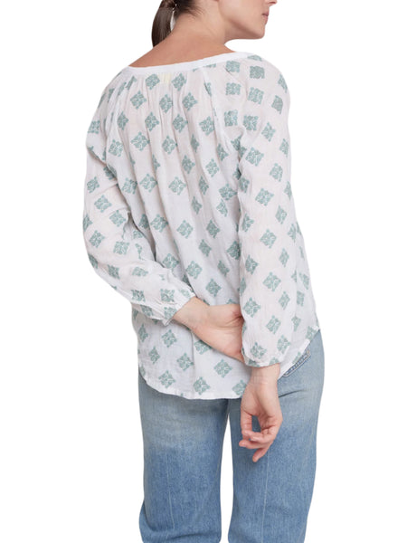 ROBERTA ROLLER RABBIT Women's Mint Meda Malm Top Sz XS $125 NEW