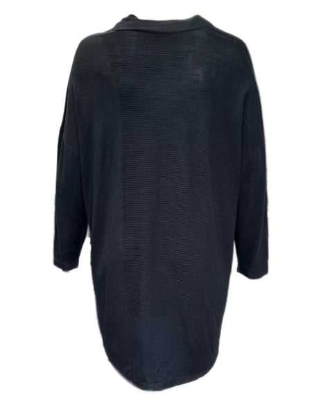 Marina Rinaldi Women's Black Medea Long Sleeves Knitted Cardigan Size XL NWT