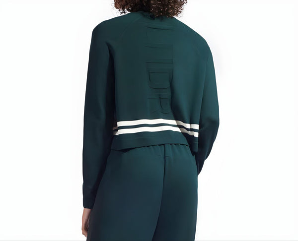 LNDR Women's Dark Green Arctic Knit Long Sleeve Top #KN899 NWT