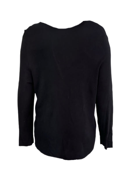 Marina Rinaldi Women's Black Mia Open Front Cardigan Size XL NWT