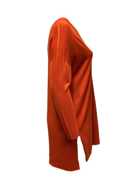 Marina Rinaldi Women's Orange Micaela Knitted Cardigan NWT