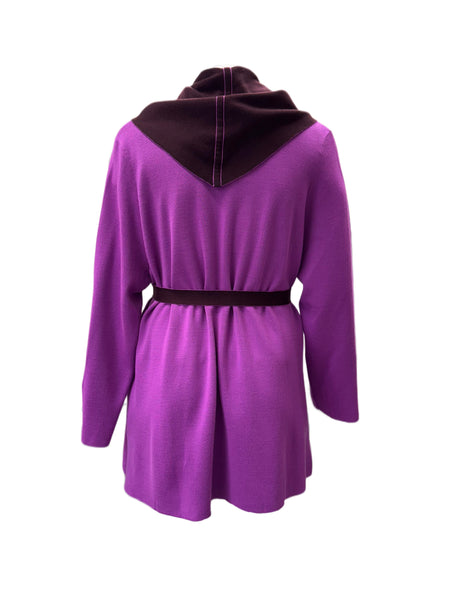 Marina Rinaldi Women's Purple Micaela Open Front Cardigan NWT