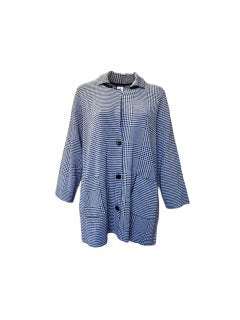 Marina Rinaldi Women's Grey Micron Button Front Jacket NWT