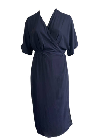 Standards & Practices Women's Plus Midnight Blue Wrap Dress Size 3X NWT