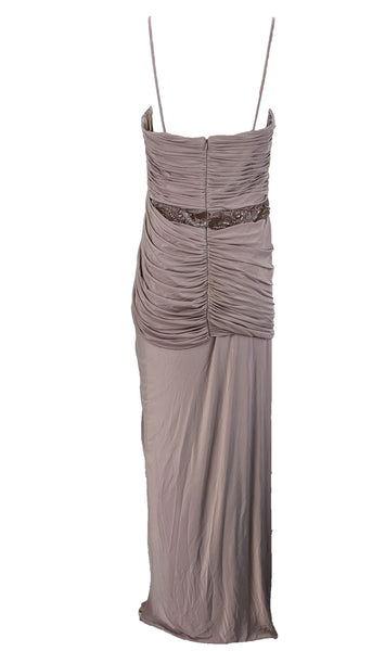 Mignon Women's Lavender Quartz Beaded Gown  VM625 Size 12 NWT