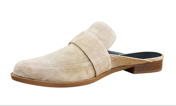 REBECCA MINKOFF Women's Taupe Kid Suede Mika Slip On Loafers #M2130005 NWB