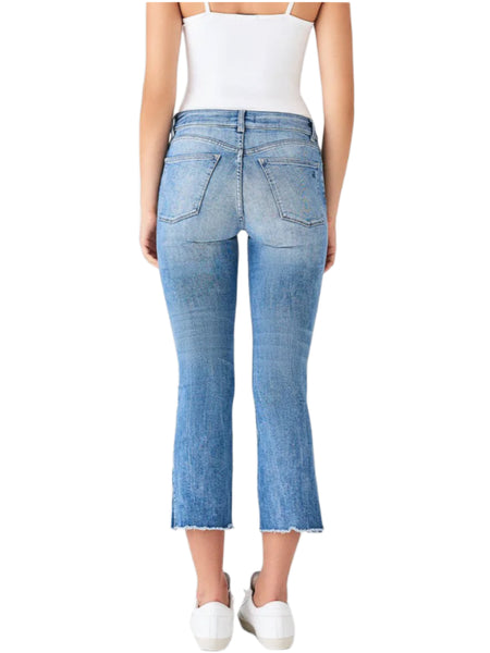 DL1961 Women's Milton Bridget Cropped Mid Rise Insculpt Boot Jeans Size 27 NWT