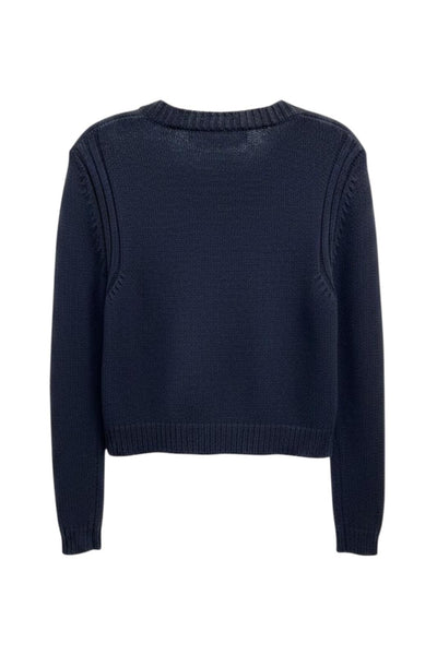 Max Mara Women's Navy Mincio Button Closure Cardigan NWT