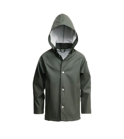 STUTTERHEIM Kid's Green Stockholm Mini Raincoat NEW