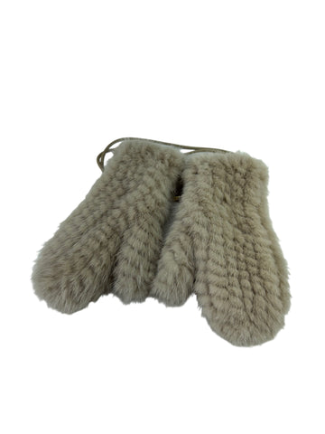 Max Mara Women's Brown Minkmitt Mittens NWT