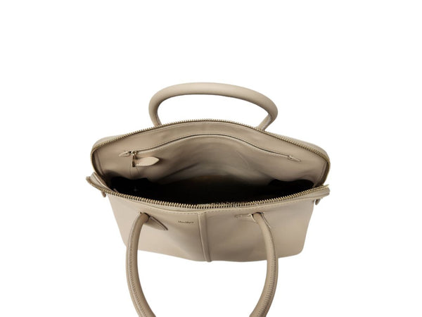 Max Mara Women's Beige Missyl1 Leather Tote Bag NWT