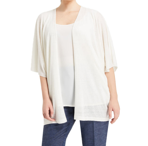 MARINA RINALDI Women's Mistero Linen Blend Cardigan $455 NWT