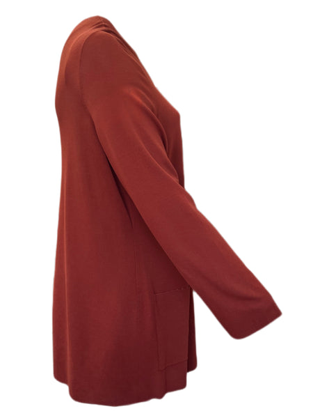 Marina Rinaldi Women's Brown Mito Knitted Open Front Cardigan Size XL NWT