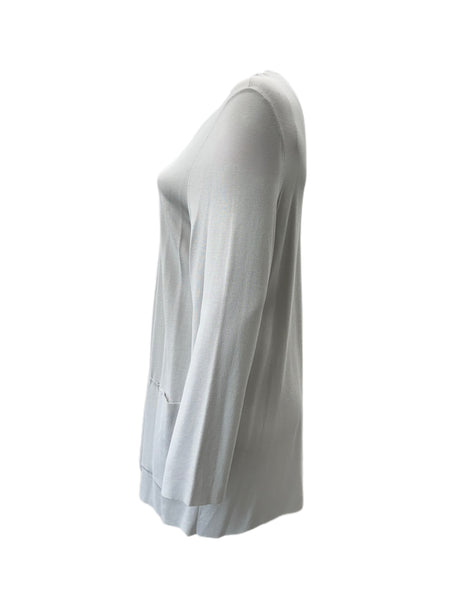 Marina Rinaldi Women's Grey Mito Open Front Cardigan NWT