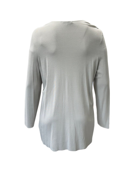 Marina Rinaldi Women's Grey Mito Open Front Cardigan NWT