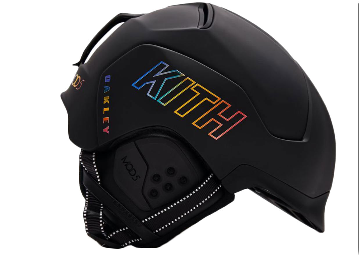 kith ski goggles OAKLEY X KITH Unisex Black/Iridescent Mod5 Snow Helmet Limited Edition – Walk Into Fashion