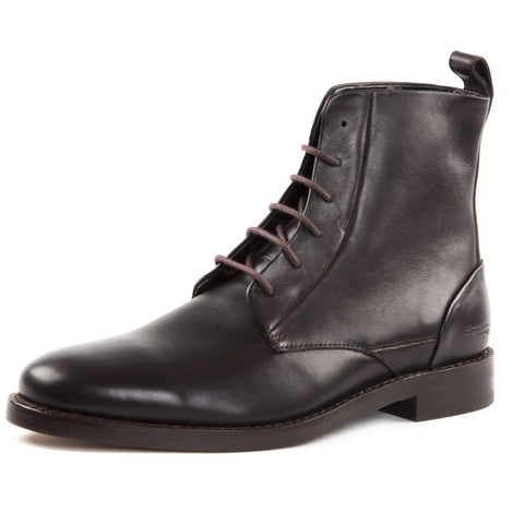 URI MINKOFF Men's Modena Espresso Leather Boots N3220004 $300 NIB