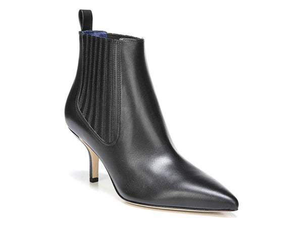 DIANE VON FURSTENBERG Women's Black Mollo Chelsea Bootie $348 NEW