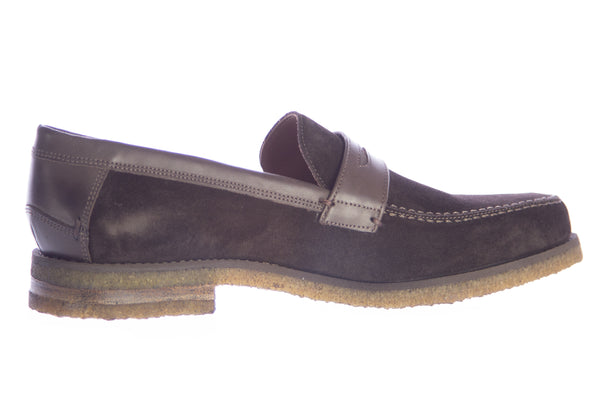 John Varvatos Men's Suede Monaco Crepe Penny Loafers