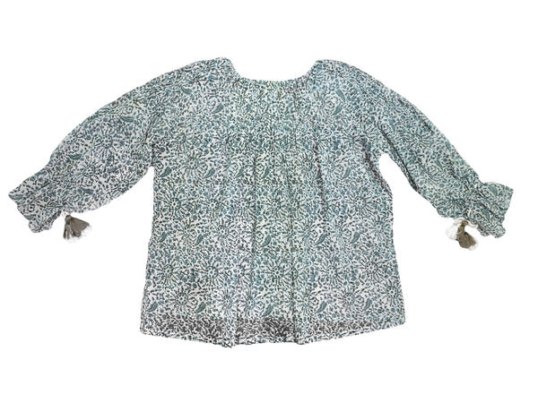 ROBERTA ROLLER RABBIT Women's Mint My Jamuna Top Sz L $145 NEW