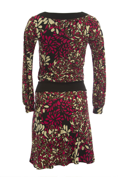 OLIAN Maternity Women's Floral Print Long Sleeve Blouson Dress X-Small Merlo