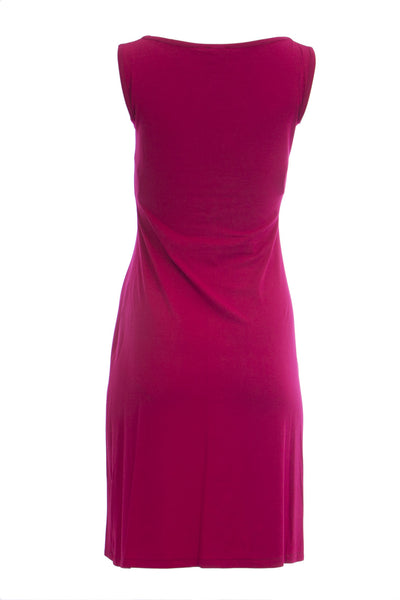 OLIAN Maternity Women's Red Front Twist Accent Boat Neck Dress S $125 NWT